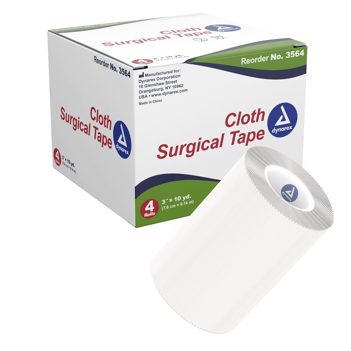 Cloth Surgical Tape, 3" x 10 yd, Case (3564)