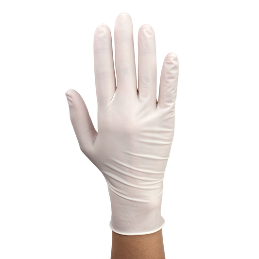 Sensi Grip Latex Exam Gloves, X-Small, Powder-Free, 10/100/cs