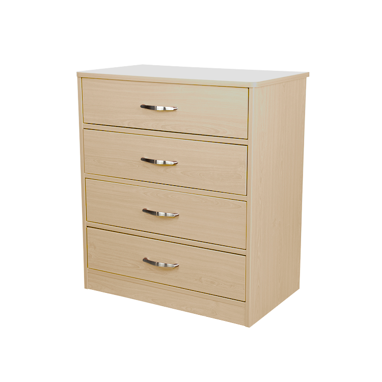 Four Drawer Dresser, Light Oak, 1pc/cs