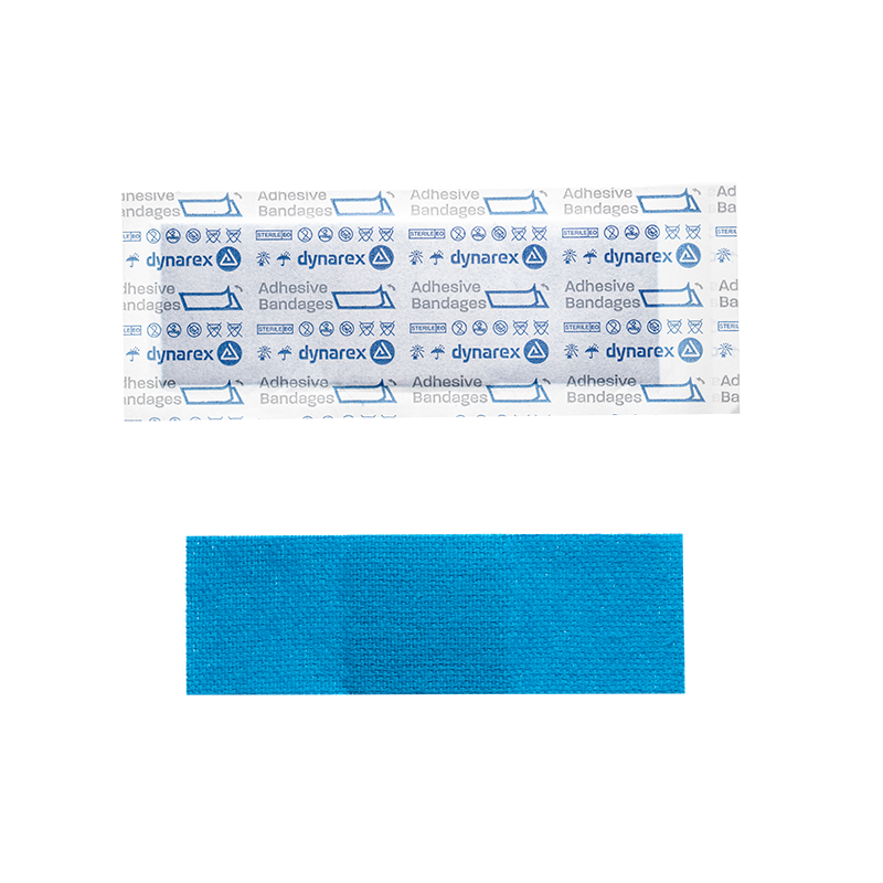 Blue Metal Detectable Woven Bandage, 1" x 3", Case (3760BULK)