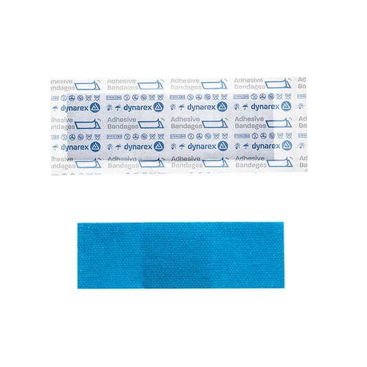 Blue Metal Detectable Woven Bandage, 1" x 3", Case (3760BULK)