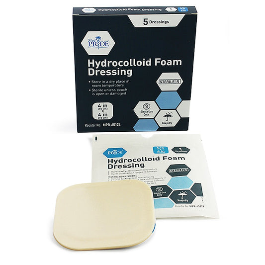 Shield Line Hydrocolloid Foam Dressing 4x4 - 12/5/cs. medical supply