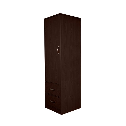 One Door / Two Drawer Wardrobe, Mahogany, 1pc/cs