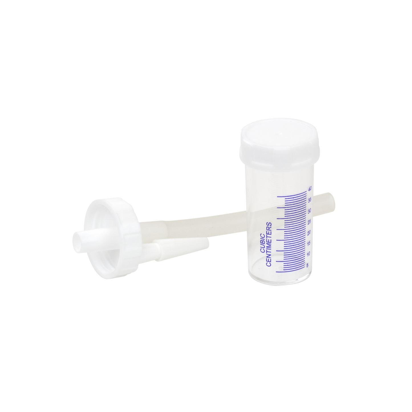 Mucus Specimen Trap - Leak Proof Transport Cap, 400 cc, 50/cs