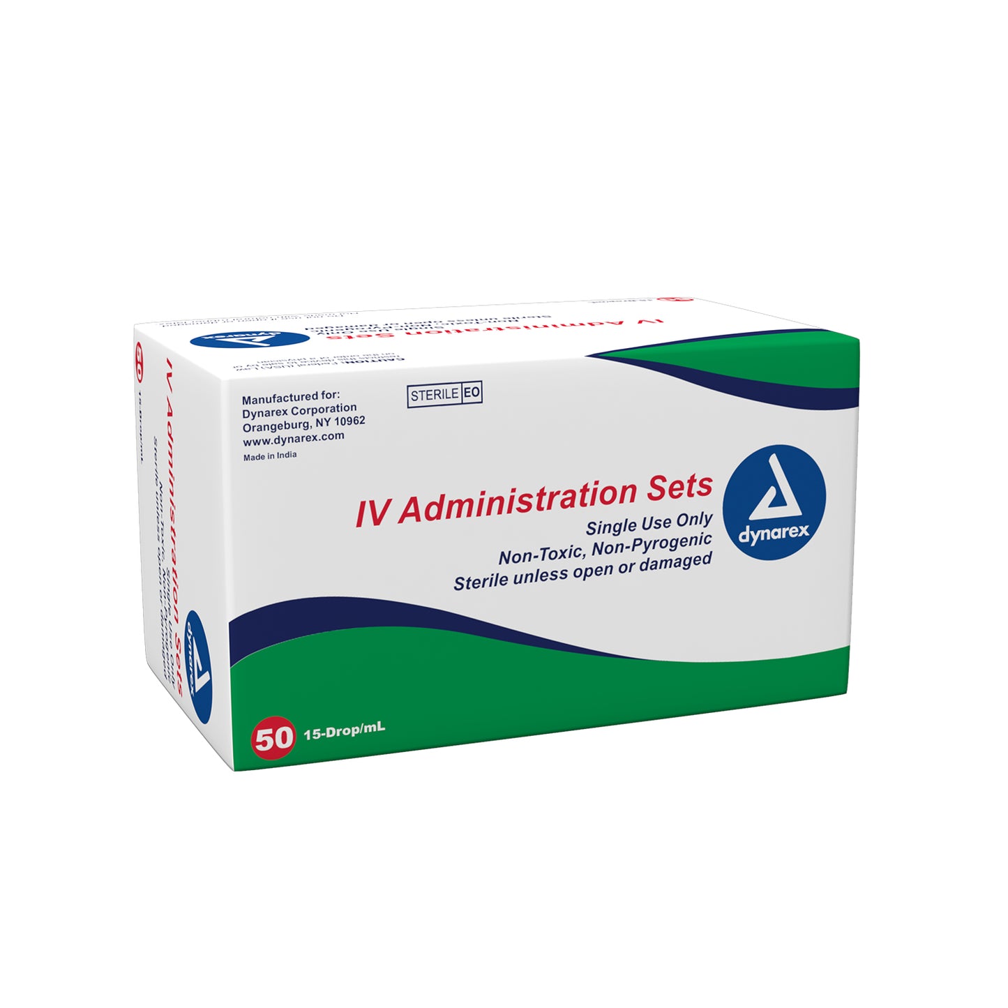 IV Administration Set - 15 Drop, 92", 2 Injection Sites, 50/bx