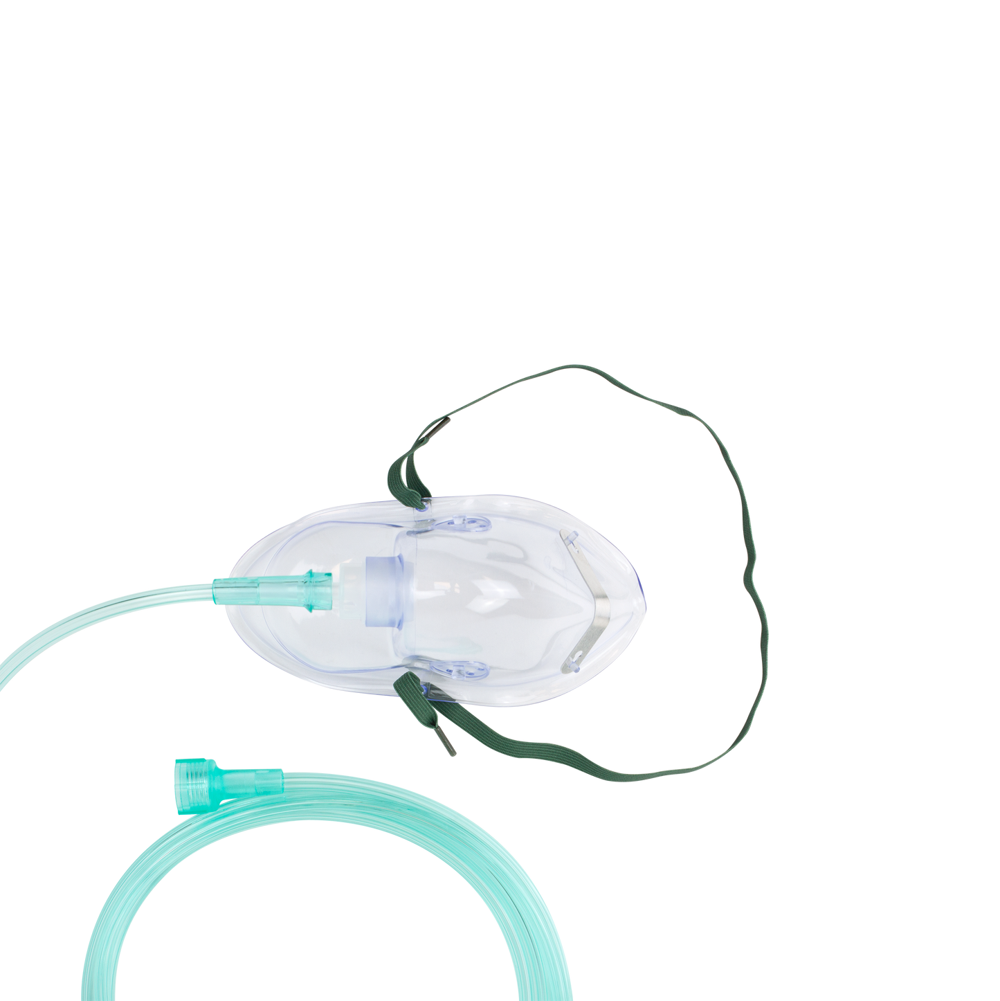 Oxygen Medium-Concentration Elongated Mask w/ 7' (2.1 m)tubi, Adult/Universal Connector, 50/cs