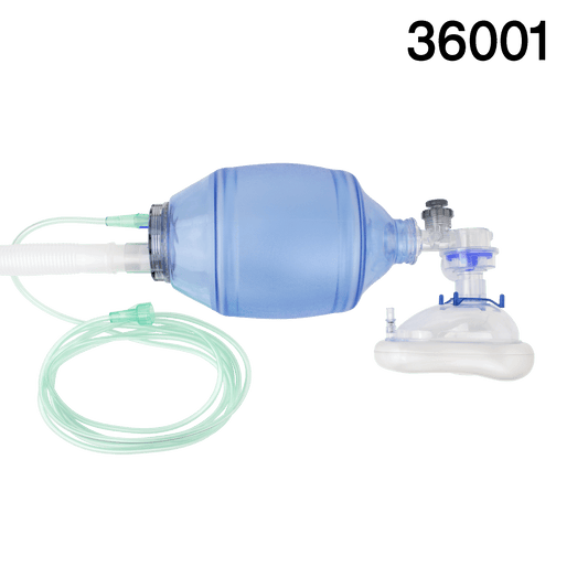 Manual Pulmonary Resuscitator (MPR) Mask, Reservoir Tubing,, Adult, 6/cs