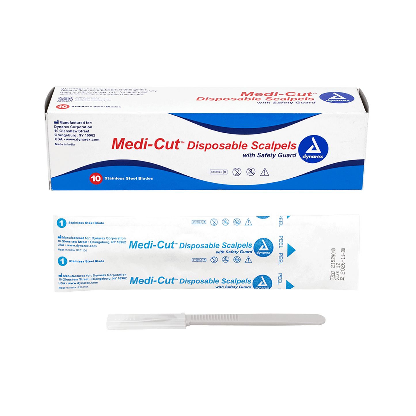 Medicut Scalpels Disposable Sterile, #12, 10/bx