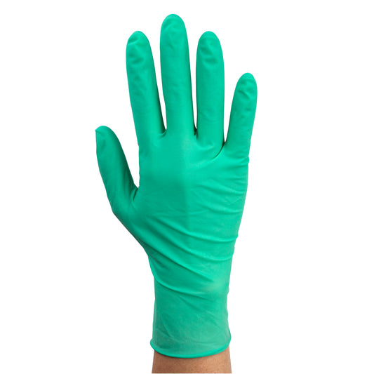 AloeTex Latex Gloves w/ Aloe, X-Small, Green, Powder-Free, Case (6716)