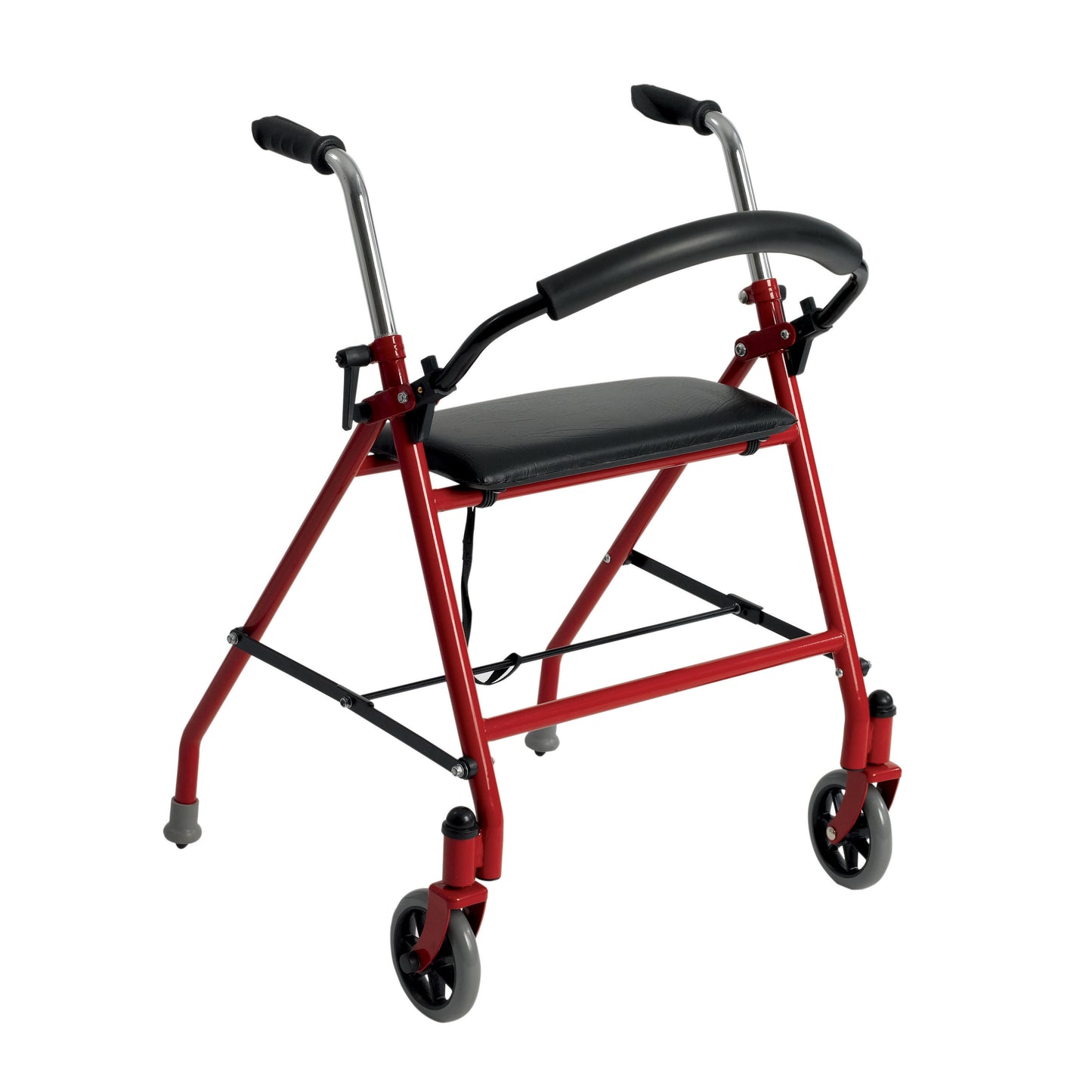 Two Wheeled Walker with Seat, Red (1239RD)