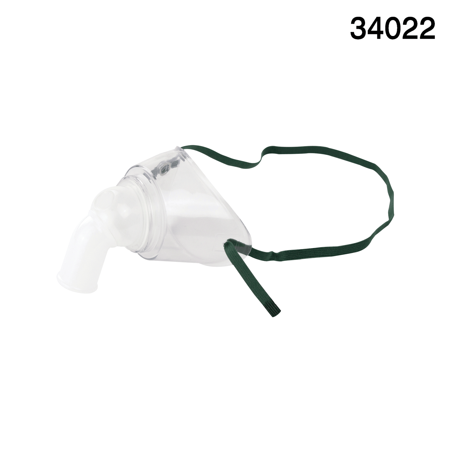 Tracheostomy Mask w/ Swivel Tubing Connector, Accepts 22 mm, Pediatric/One Side Snap, 50/cs