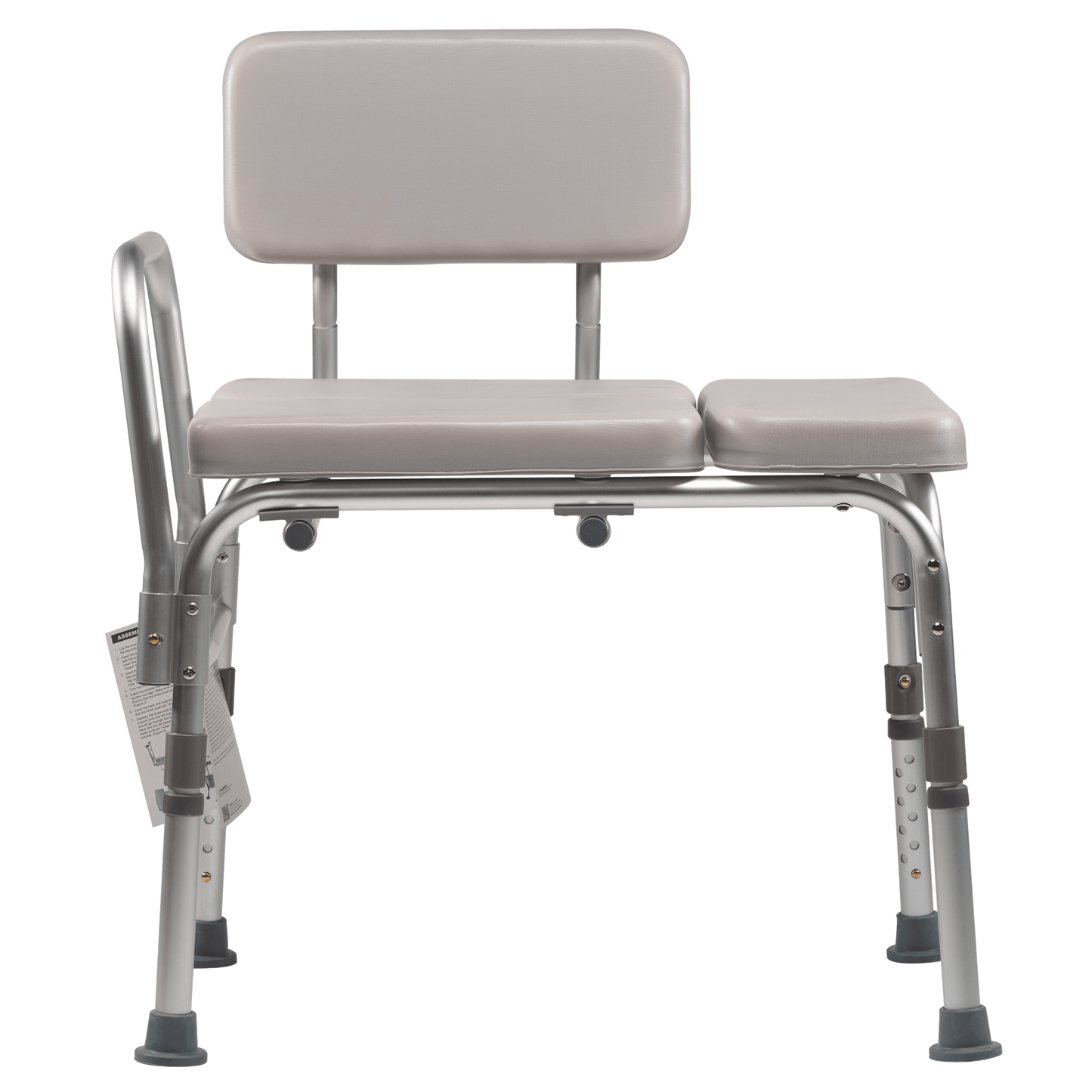 Padded Tub Transfer Bench, Gray, 1pc/bx