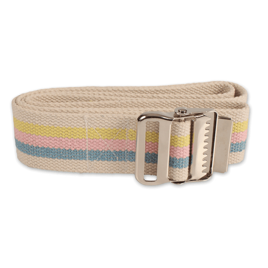 Gait Belt - Metal buckle, 60" x 2", Multi-Color, 1/bag,36 bags/case