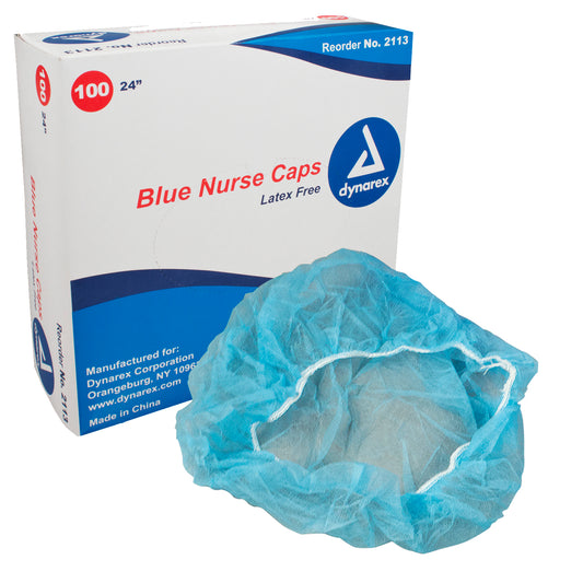 Nurse Cap O.R., 24", Blue, 5/100/cs