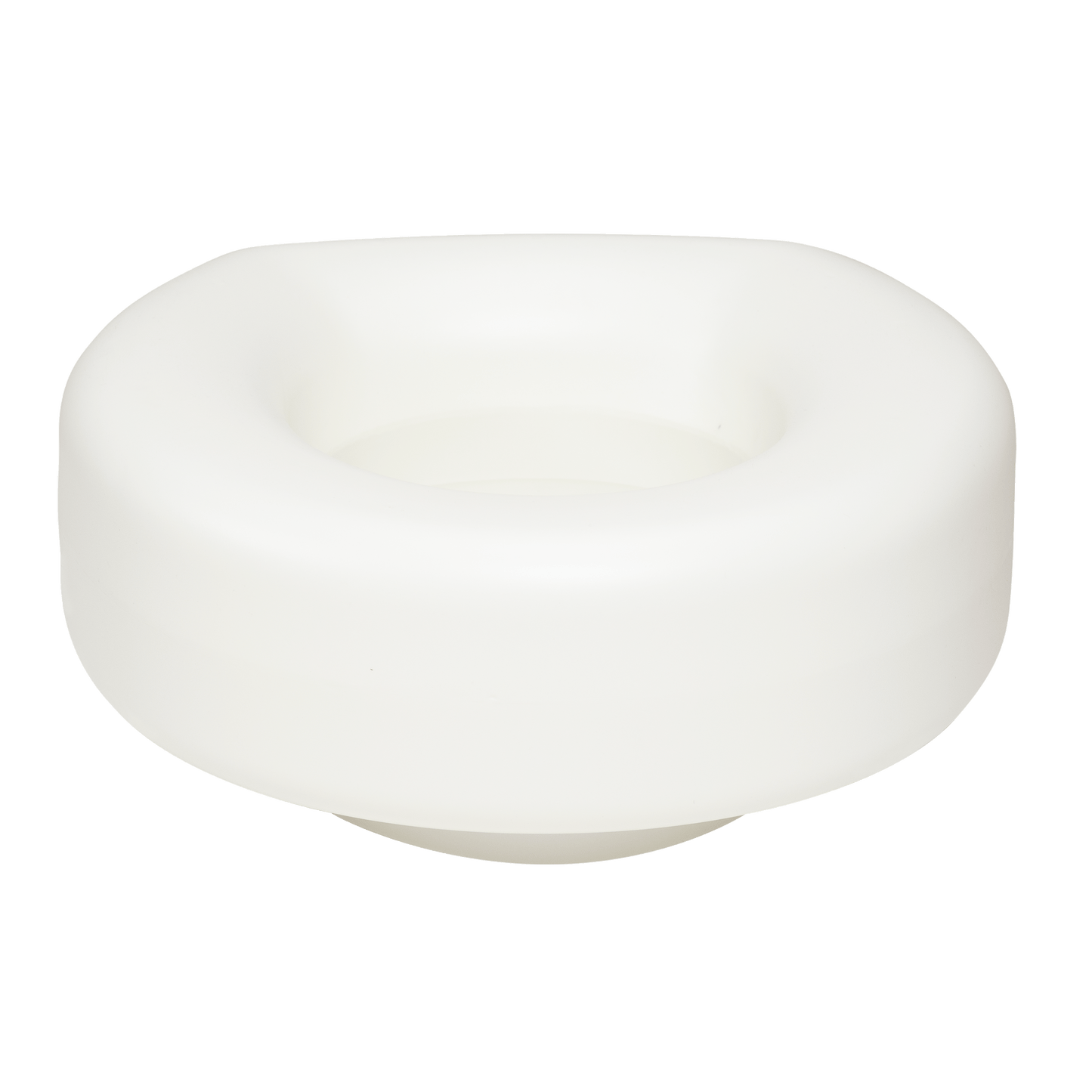 Molded Raised Plastic Toilet Seat, White, 1pc/bx