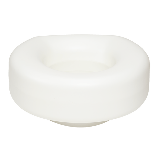 Molded Raised Plastic Toilet Seat, White, 1pc/bx