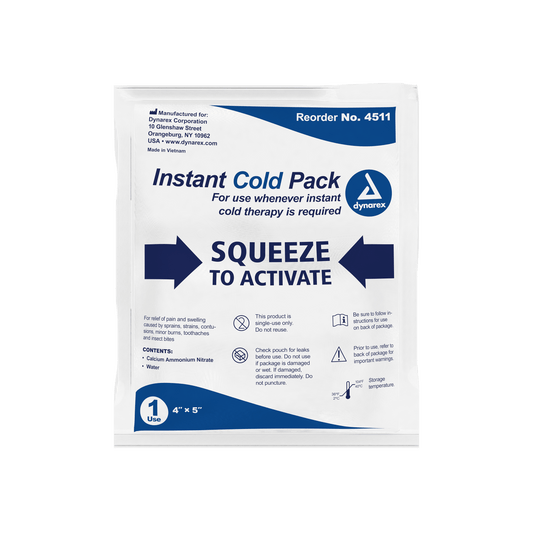 Instant Cold Pack, 4" x 5", 24/cs