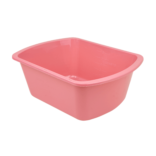 Wash Basin Rectangular Mauve, 7.4 qt., 50/cs