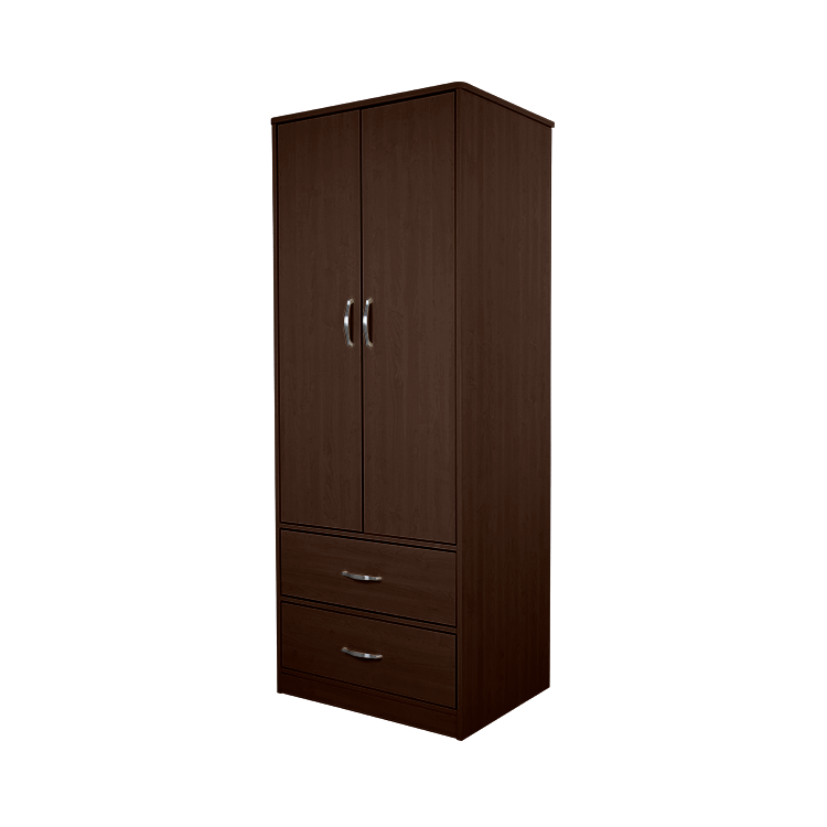 Two Door / Two Drawer Wardrobe, Mahogany, 1pc/cs