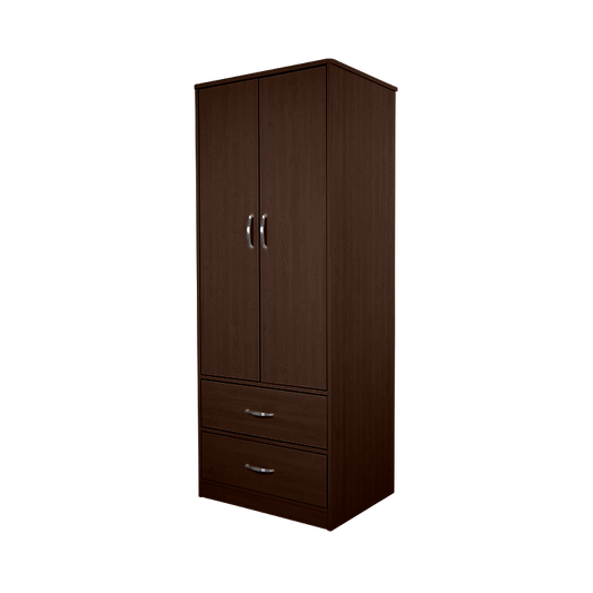 Two Door / Two Drawer Wardrobe, Mahogany, 1pc/cs