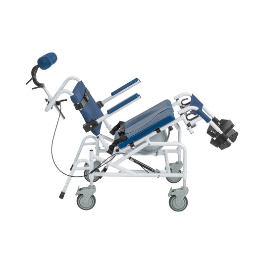 Tilting Aluminum Rehab Shower Chair Commode (NRS18010)