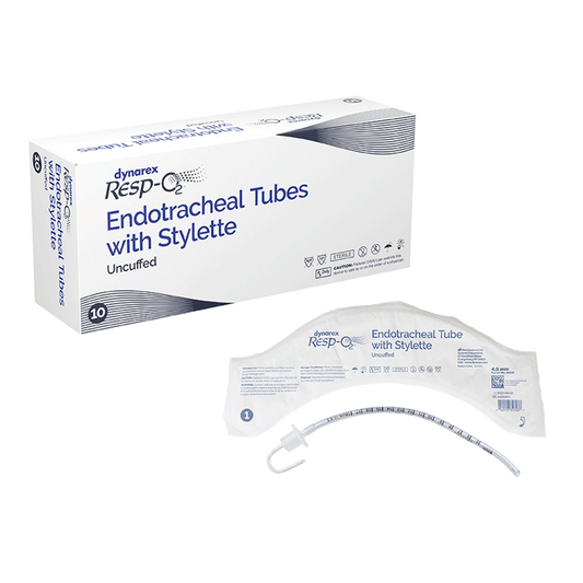 Endotracheal Tubes w/ Stylette - Uncuffed, 4.5 mm, 10/bx