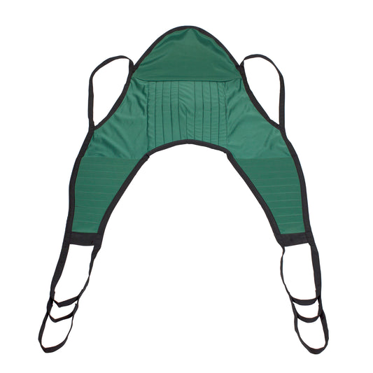 Bariatric U-Sling w/ Head Support, Green 10745XL