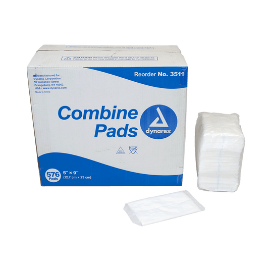 Combine Pads - Non-Sterile, 5" x 9", Case (3511)