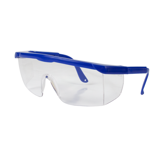 Safety Glasses, Blue, 50/cs
