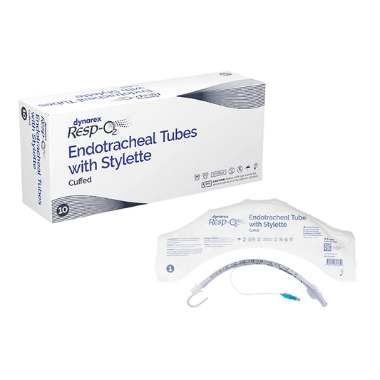 Endotracheal Tubes w/ Stylette - Cuffed, 8.5 mm, 10/bx