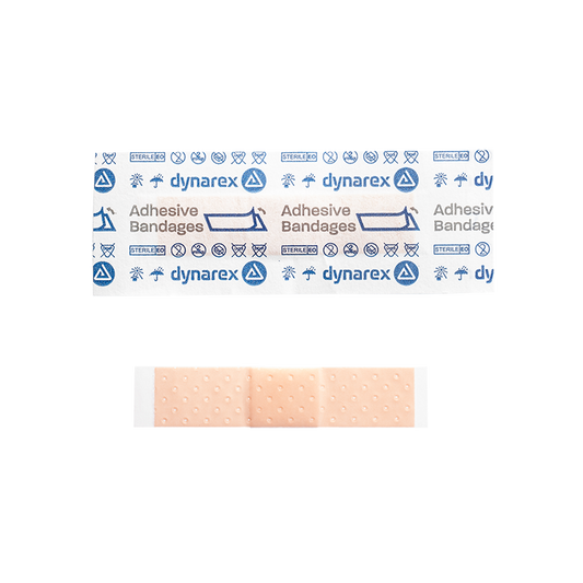 Sheer Plastic Adhesive Bandages - Sterile, 3/8" x 1.5", 5000/cs