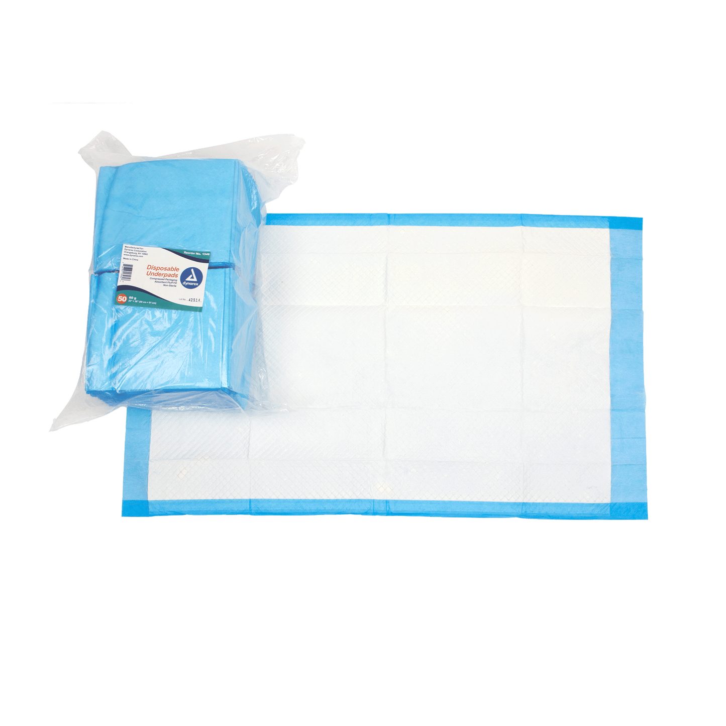 Disposable Underpads, 23" x 36" (60g), Case (1346)