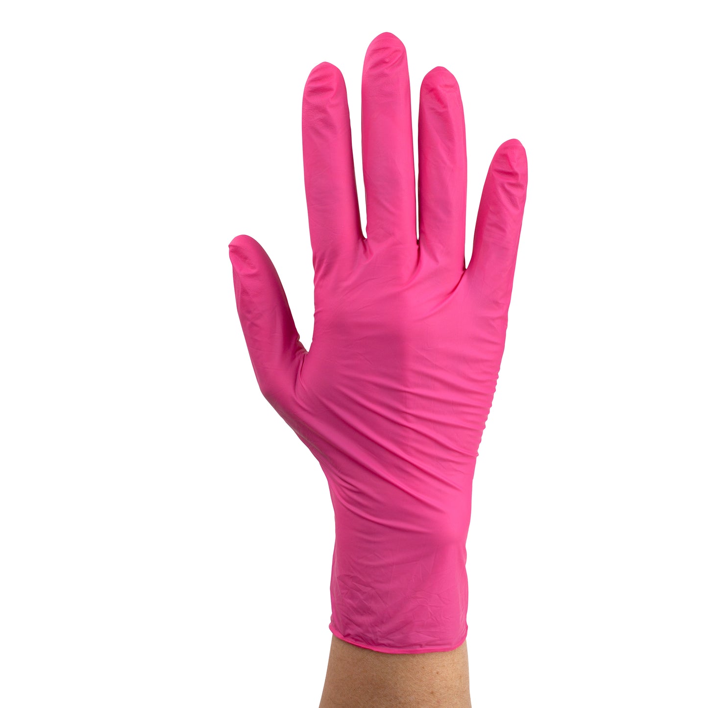 AloeSkin Nitrile Exam Gloves w/ Aloe, Small, Rose, Powder-Free, Case (6721)