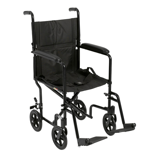 Lightweight Transport Wheelchair, 17" Seat
