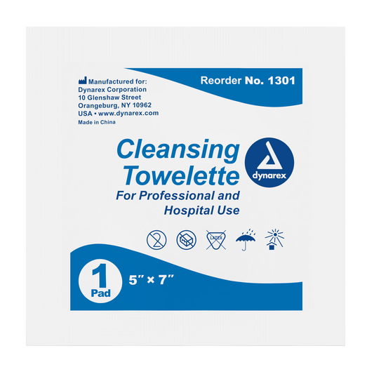 Cleansing Towelettes, 5" x 7", Case (1301)