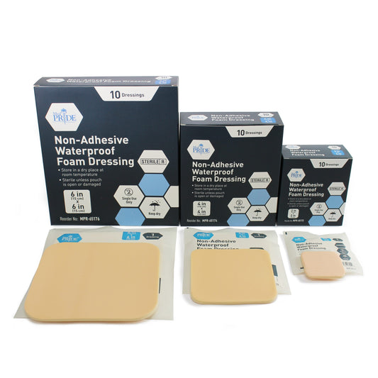 Shield Line Non-adhesive Water Proof Foam - 12/10/cs medical supply