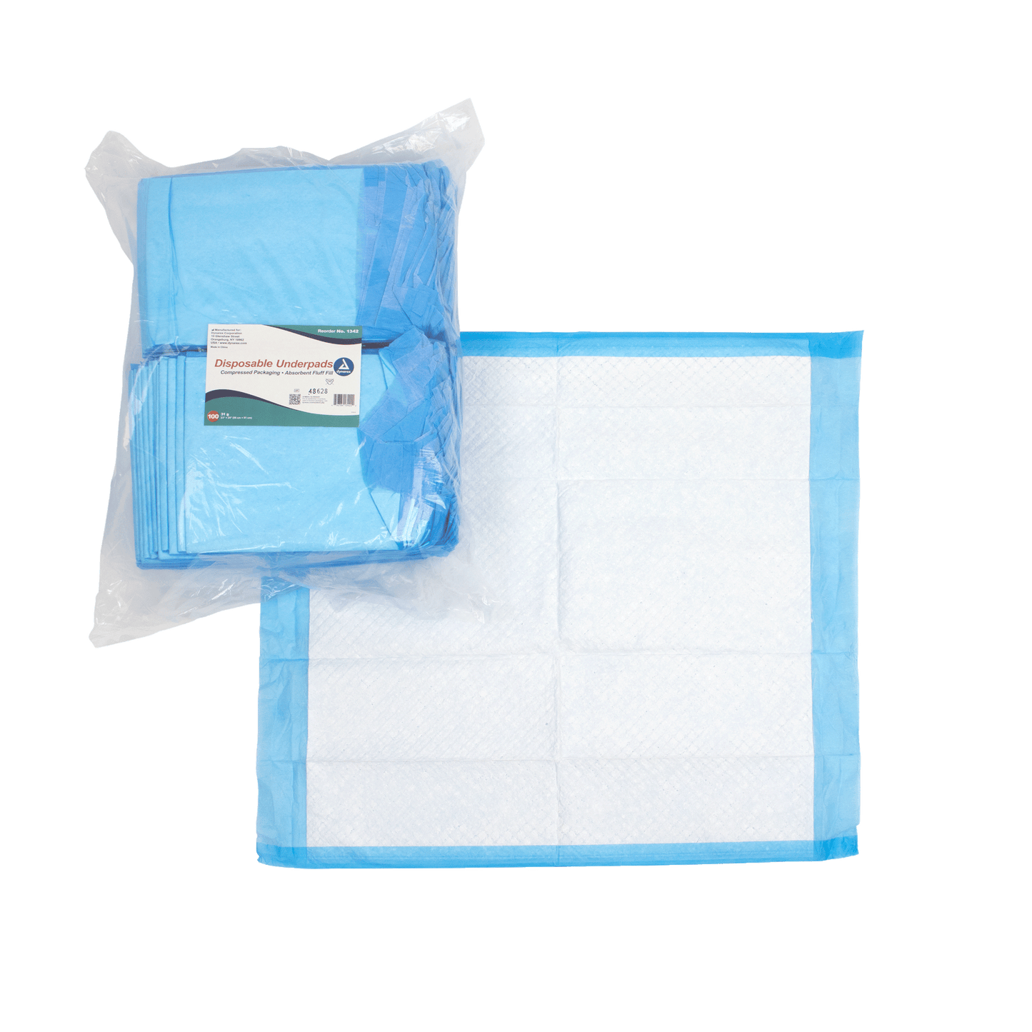 Disposable Underpads, 23" x 24" (31 g), Case (1342)