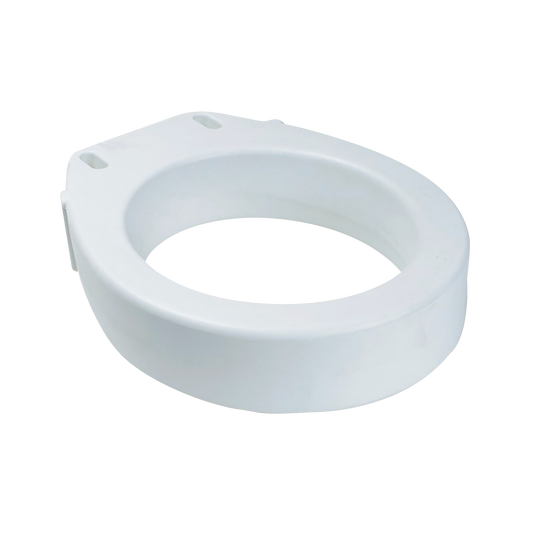 Elongated Raised Toilet Seat w/out Arms, White, 1pc/bx