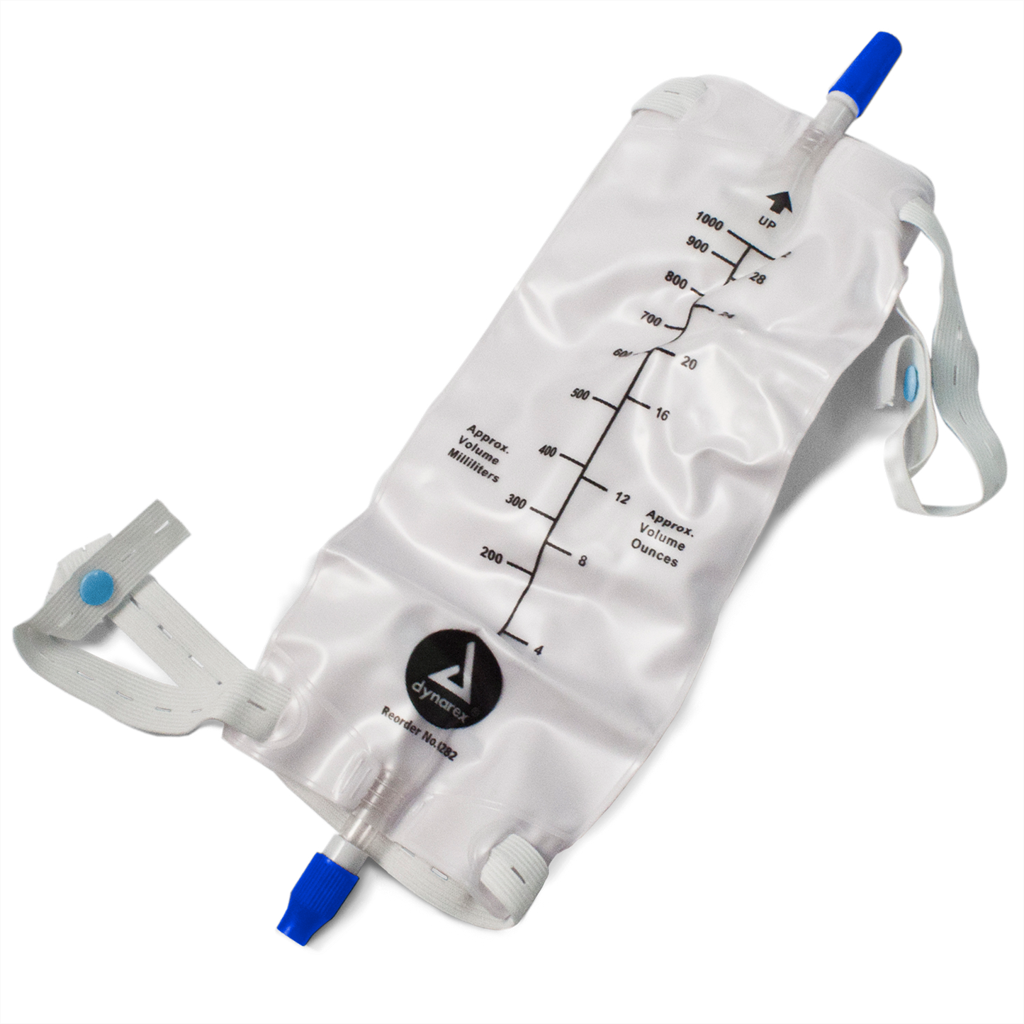 Urinary Leg Bag, Large, 1000 mL w/ Valve, 4/12/cs