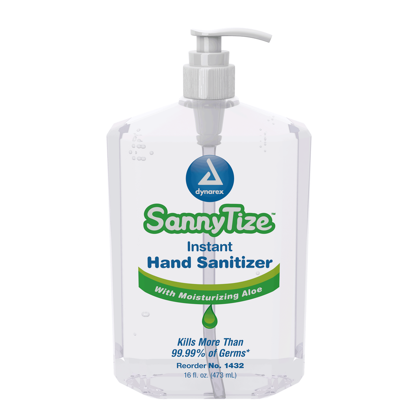 Instant Hand Sanitizer, 16 oz. Square Pump, 12/cs