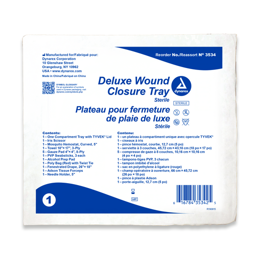 Deluxe Wound Closure Trays, Case (3534)