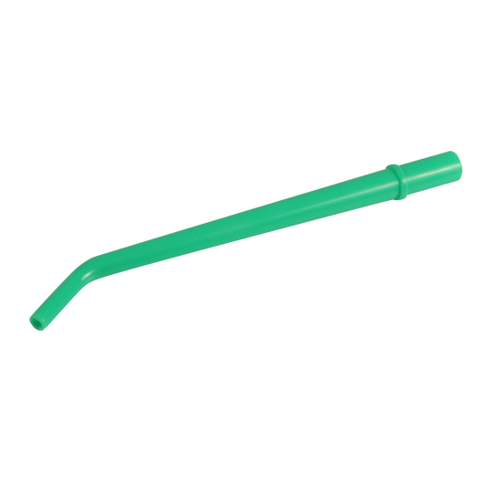 Surgical Aspirator Tip, 1/4", Green, 100/25/cs