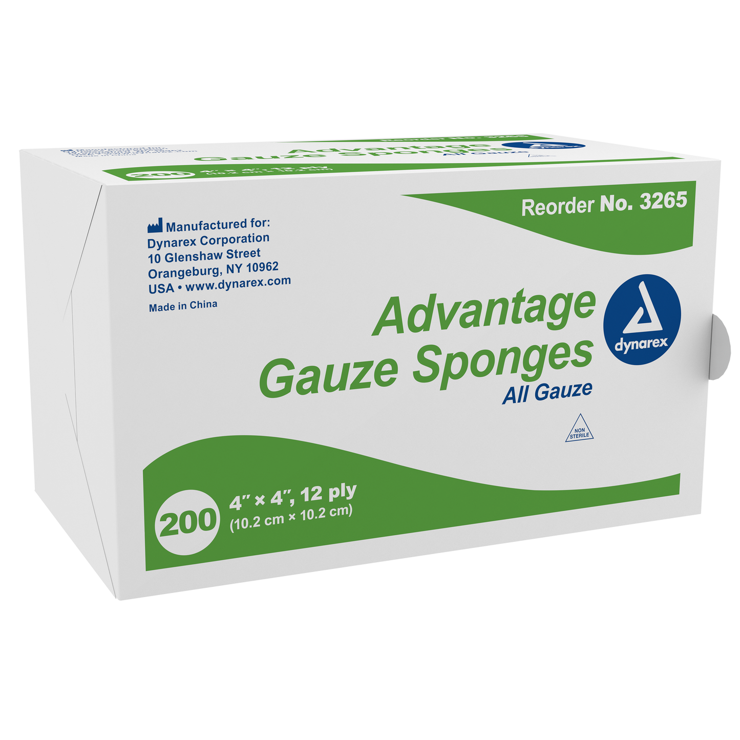 Advantage Surgical Sponges, 4" x 4" 12 Ply, Case (3265)