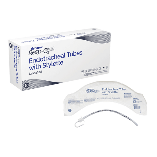 Endotracheal Tubes w/ Stylette - Uncuffed, 5.0 mm, 10/bx