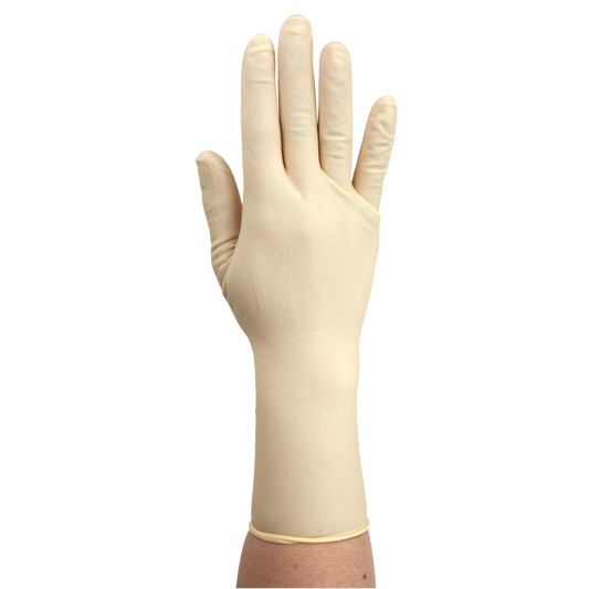 Sterile Latex Surgical Gloves, Size 7.5, Powder-Free, 4/50/cs