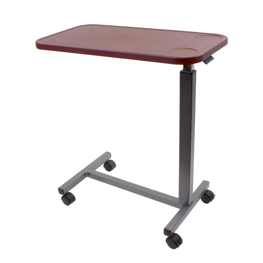 Overbed Table Plastic, Cherry, 1pc/cs