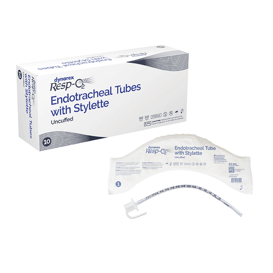 Endotracheal Tubes w/ Stylette - Uncuffed, 4.0 mm, 10/bx