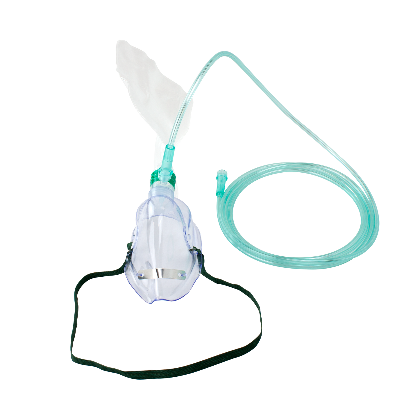 Non-Rebreather Elongated Mask w/ 7' (2.1 m) tubing, 1000 ml, Adult/Standard Connector, 50/cs