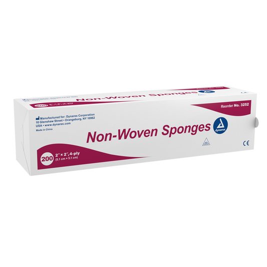 Non-Woven Sponge, 2" x 2" 4 Ply, 20/200/cs