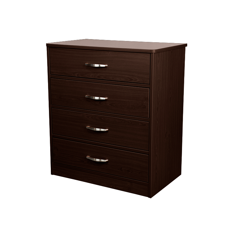 Four Drawer Dresser, Mahogany, 1pc/cs